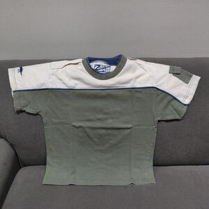 Green and Cream Short Sleeve T-Shirt